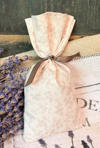 PB-673D Lavender filled Fabric Sachet - Cream
