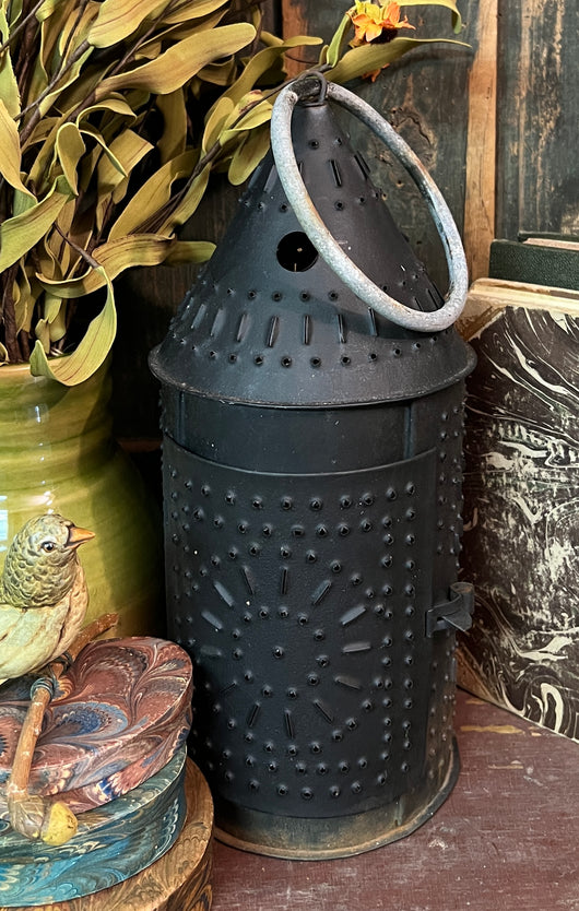 NV-1024 Punched Tin Revere Candle Lantern