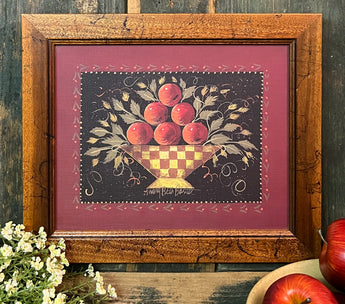 NV-961 Basket of Apples Framed Print