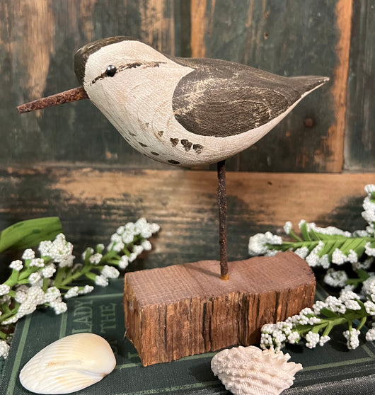 NV-WEK2 Hand-Carved & Painted Shorebird by Will E Kirkpatrick