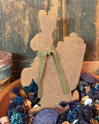 PEN-75 Tall Bunny with Wool Scarf