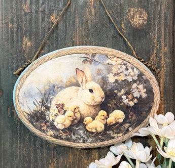 PB-646B Oval Plaque with Spring Image