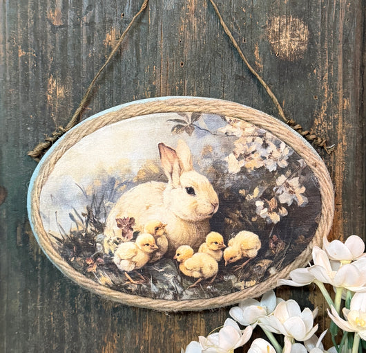 PB-646B Oval Plaque with Spring Image