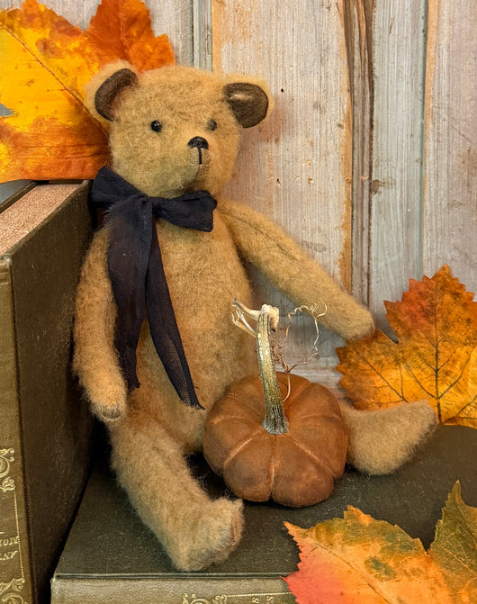 PPP-44 Small Tan Bear with Pumpkin