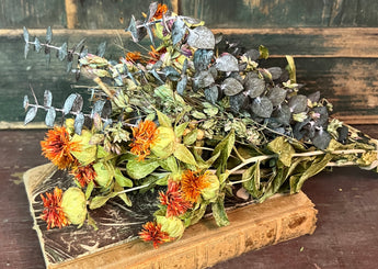 NET-SDB-F Small Dried Flower Bunch - Safflowers