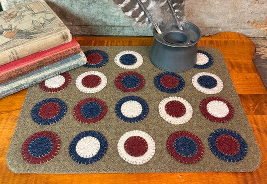 PB-666 Americana Rectangle Wool Penny Mat
