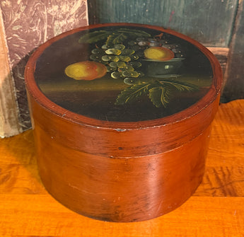MKM-289 Hand-painted Wood Round Box