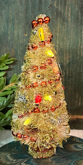 ER-2441E Small Vintage Tree with Antique Ornaments