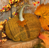 PB-710 Med Flat Wool Pumpkin - Plaid