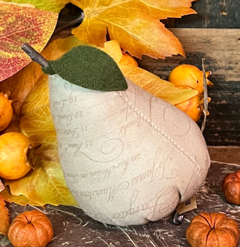 PB-379 Fabric Pear with Stem