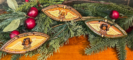 GMS-T146 Shooner Redware Angel Ornaments