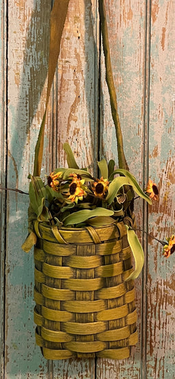 BG-B642 Mustard Rag Hanging Basket
