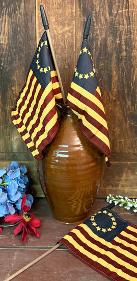 PB-682 Fabric Betsy Ross Flag on Wooden Dowel