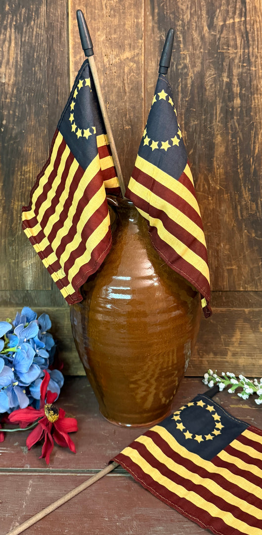 PB-682 Fabric Betsy Ross Flag on Wooden Dowel
