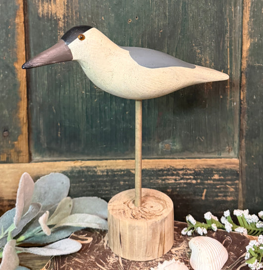 WF-15 Small Grey & White Shore Bird