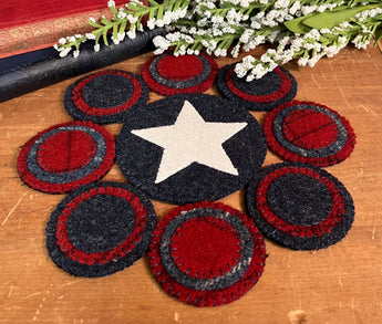 PB-166 Med Wool Americana Penny Mat