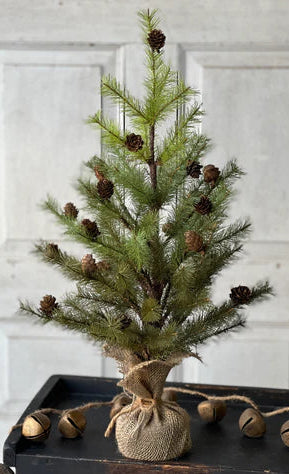 LH-60 24” Faux Pine Tree with Cones