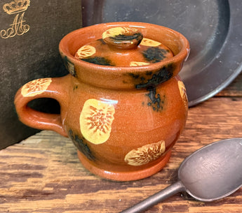 NV-1177 Redware Lidded Jar