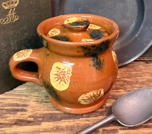 NV-1177 Redware Lidded Jar