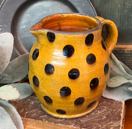 GMS-1787 Shooner Redware Pitcher with Dots