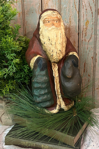 RC-04 Hand-painted Paper Mache Santa