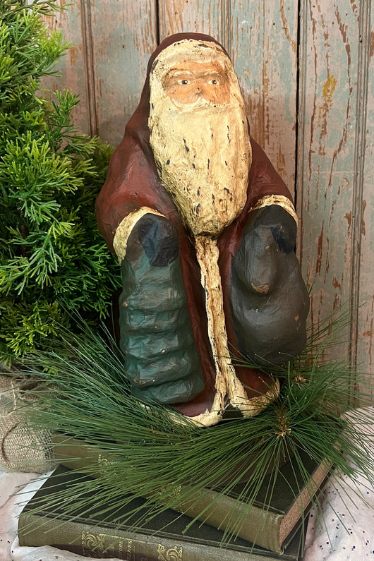 RC-04 Hand-painted Paper Mache Santa