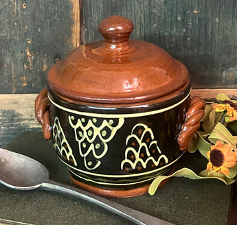 NV-993 Black Covered Sugar Bowl