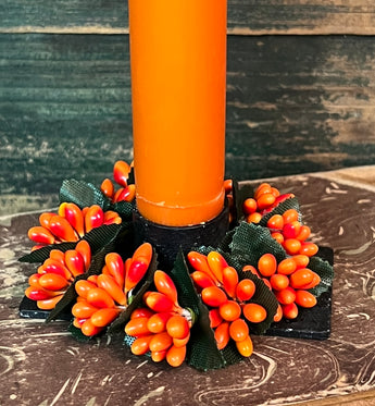 MK-01 Berry Bead Candle Ring - Orange