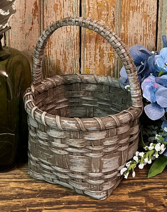BG-B623 Blue Round Handled Basket