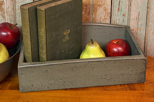 PEN-55 Low Wood Tray - Pewter over Black