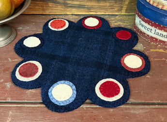 DD-301 Wool Americana Round Penny Mat