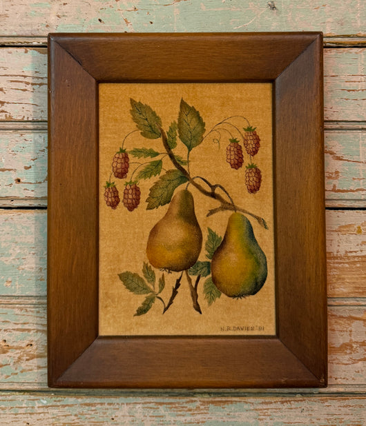 WA-04 Vintage Pears Framed Theorem