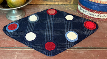 DD-299 Wool Americana Diamond Penny Mat