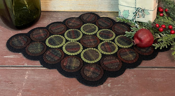NG-211 Wool Penny Diamond Mat