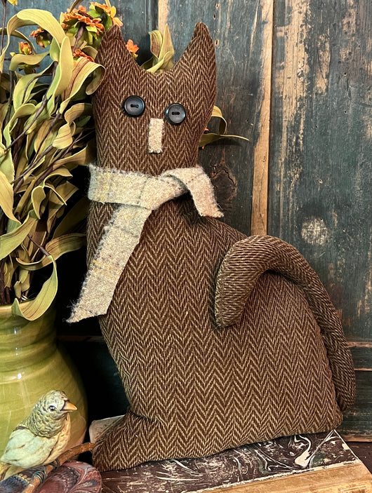 NV-1026 Brown Fabric Kitty