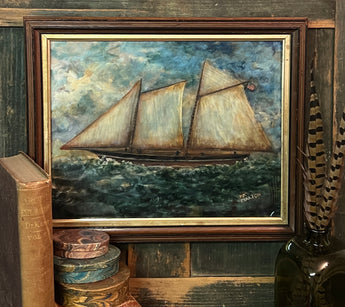 MKM-231 'Sailing Yacht' ORIGINAL Painting by MK Moulton
