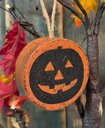 PEN-171 Painted Box Ornament with Jack-O