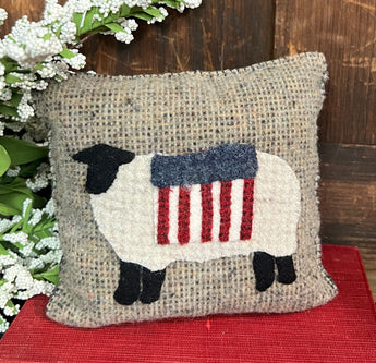 PB-157B Wool Sheep with Flag Tuck