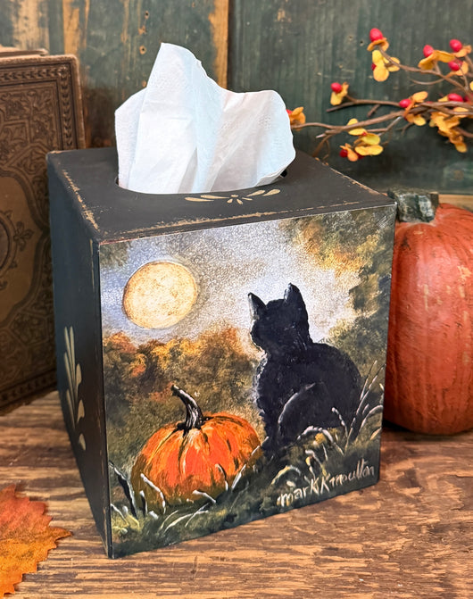 MKM-TC25 Cat & Pumpkin Tissue Cover