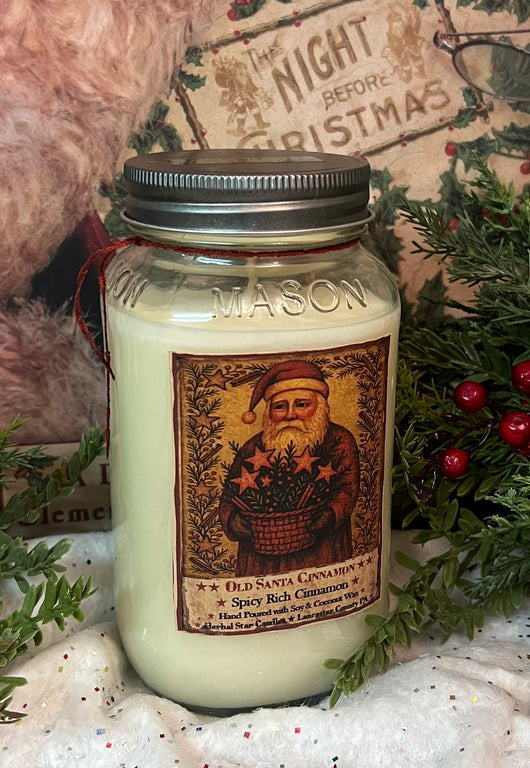 HSC-HC-SC Santa Jar Candle - Spicy Rich Cinnamon