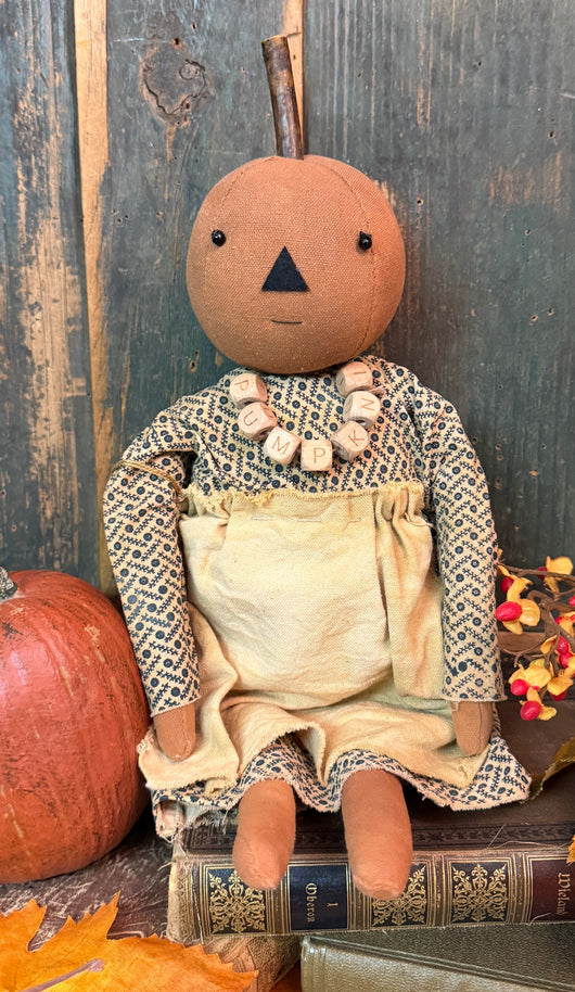 NV-1049 Fabric Girl Pumpkin Doll