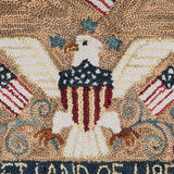 PD-109 Sweet Land Of Liberty Hooked Rug 2’x5’