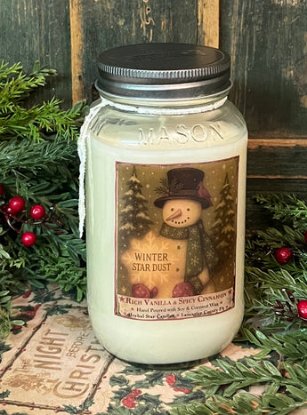 HSC-HC-SM Snowman Jar Candle - Vanilla & Cinnamon