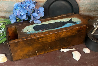 MKM-241 'Whale' ORIGINAL Painted Slide Top Box by MK Moulton