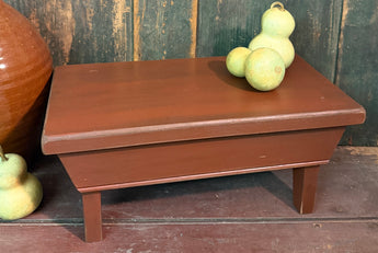 WD-65 Rectangle Wood Stool - Aged Salem Brick