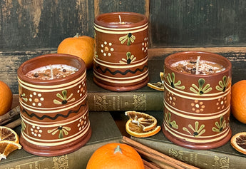 CD-OCC13R Redware Soy Candle - Orange & Clove