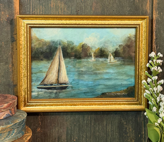 MKM-285 'Sailing Day' ORIGINAL Painting by MK Moulton
