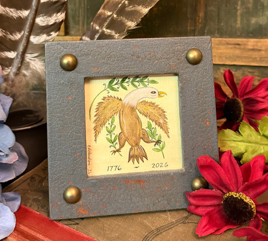 ER-2611 Framed Original 1776-2026 Eagle Painting