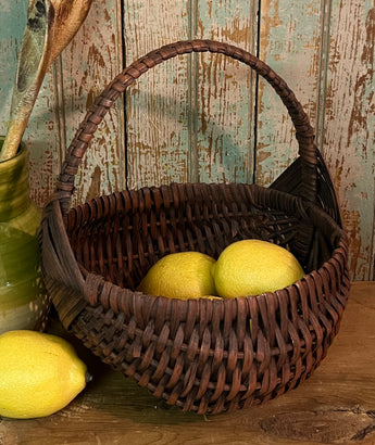BG-B649 Red Egg Handled Basket