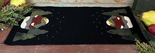 NG-205 Wool Snowmen Runner